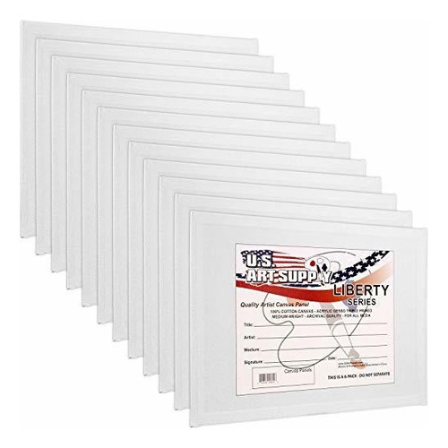 Bastidores Us Art Supply Con 12 Pzas Color Blanco 30x40.5cm