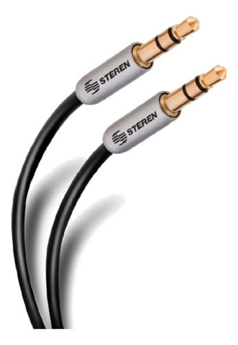 Cable De Audio Auxiliar Steren 3.5 Mm Plug-plug De 1.8m