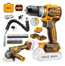 Comprar Taladro Percutor Brushless 20v + Amoladadora 20v Ingco