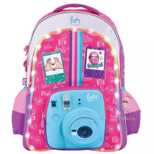 Mochila Con Luces Footy Camara Instagram Nueva 2019