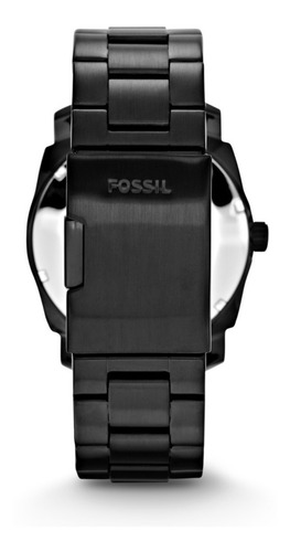 Imagen 3 de 9 de Reloj Caballero Fossil Fs4775 Color Negro De Acero