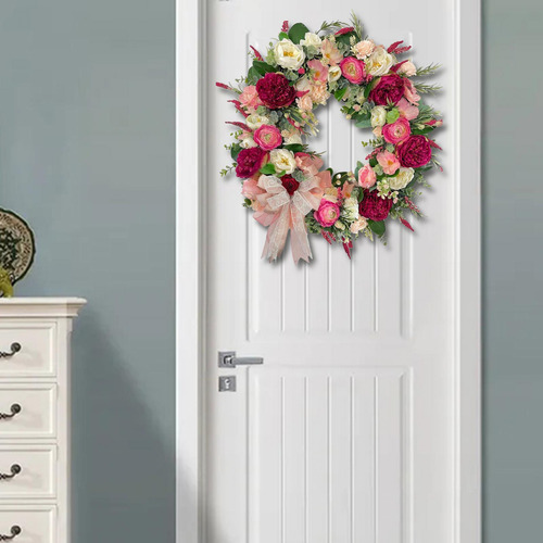 Colgador De Flores Romántico, Corona De Puerta De San
