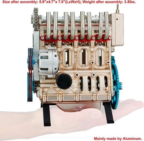 Modelo De Motor Para Armar Djuiinostar De 4 Cilindros