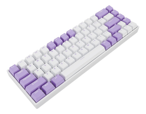 Teclado Mecánico De 68 Teclas, 60% Blue Hot Swap N Key Rollo