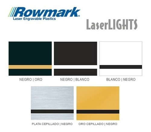Imagen 2 de 6 de Plástico Bicapa Laserable Rowmark Laserlights Placa 60x30cm