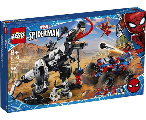 Brinquedo De Montar Marvel Emboscada A Venomosaurus Lego Quantidade de peças 640