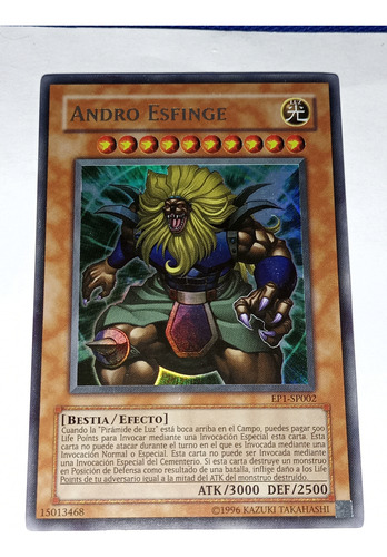 Andro Esfinge Holo Yugioh Tcg #ep1-sp002 Andro Esfinge Español (Usado)