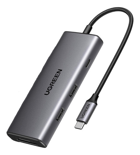 Hub Usb-c 7 En 1 Cm498 Ugreen 2 Usb-a, 2 Usb-c, 1 Hdmi 4k/60