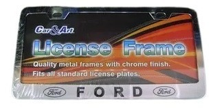 Porta Placa Metal Cromado Ford