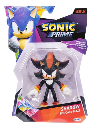 Sonic Prime Figura Articulada Shadow Green 13cm Hill Zone