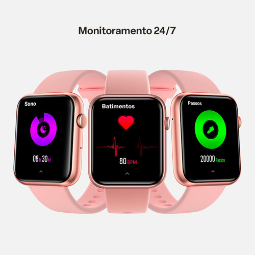 Smartwatch Multi M2 1,78 Amoled Proteção Ip67 Rosé - Wr205