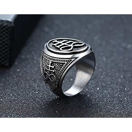 Anillo De Sello Del Símbolo Sigilo De Lucifer O Sello ...