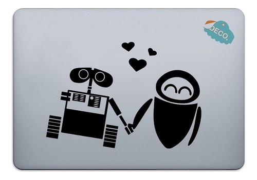 Calcomanía Sticker Para Laptop Wall-e Y Eva Mod2