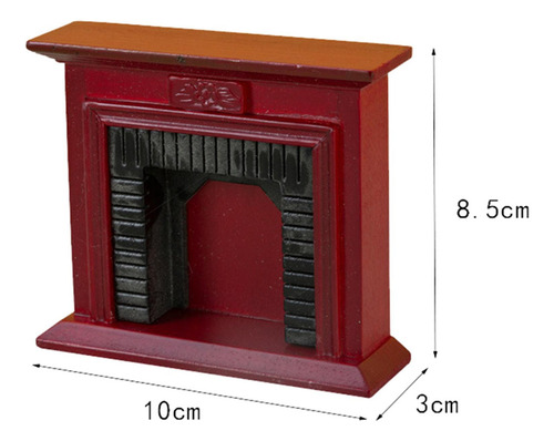 Nuevo 1/12 Mini Chimenea Diy Escena En Miniatura Modelo .