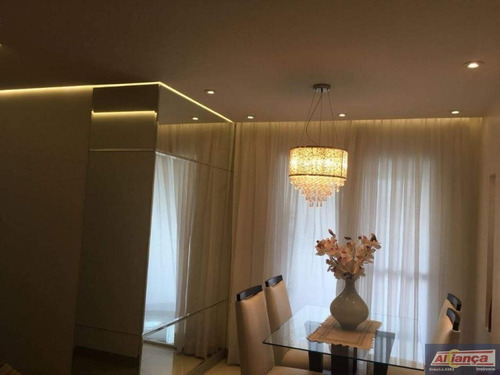 Imagem 4 de 15 de Apartamento Com 2 Dormitórios Suíte 58 M² - Shopping Maia - Guarulhos/sp - Ai12211