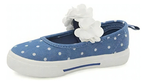 Carter's Merci Mary Jane Zapatos Planos Unisex Para Niños, Color Azul / Patchwork