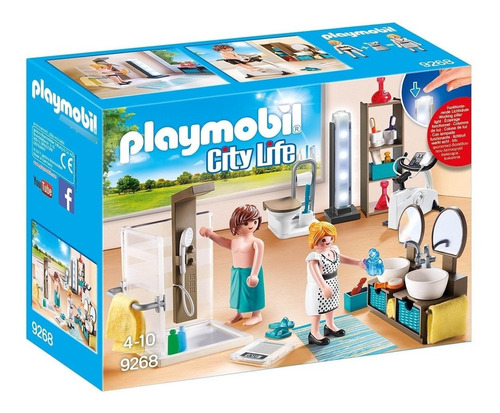 Playmobil Juego De Baño De Construcción Pmb