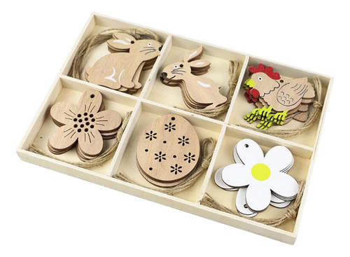 Colgantes De Pascua, Rebanadas De Madera Forma Múltiple