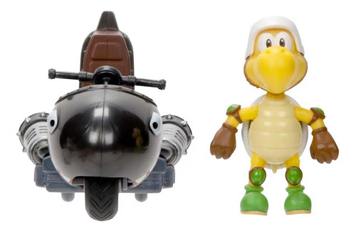 Nintendo Mariokart Super Mario Koopa Racer Carro Con Figura Color Negro Personaje Koopa Troopa
