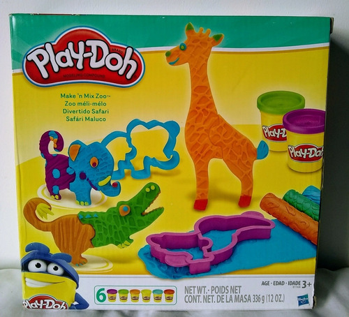 Imagen 1 de 4 de Play Doh Safari Divertido Animales Zoológico Original Hasbro