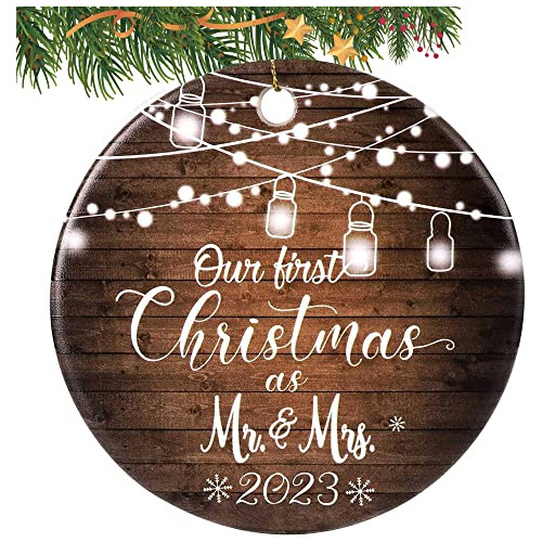 Nuestra Primera Navidad Como Sr. Y Sra. Ornamento 2023,...