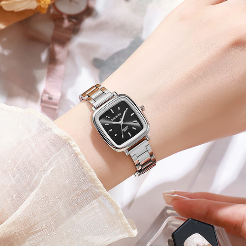 Reloj Para Dama Verde Disco Genuino Sugar Cube