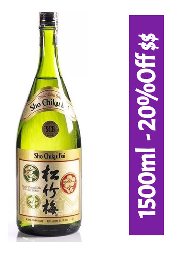 Sake 1500ml Sho Chiku Bai -20%$