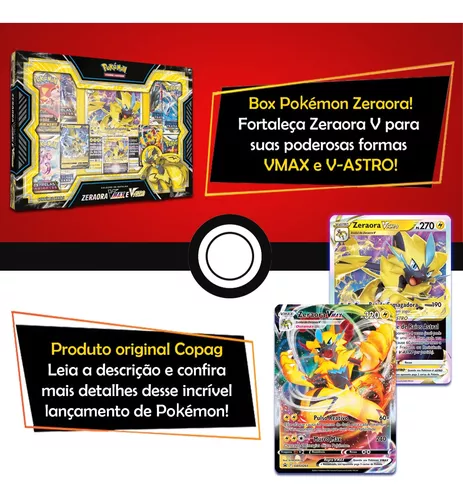 Box Pokémon Zeraora VMax e VAstro Original Lacrada Nova