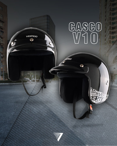 Casco Moto Abierto Vertigo V10. Tienda Oficial.