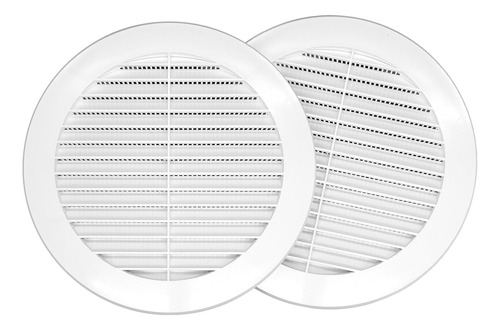 Paquete De 2 Cubiertas De Ventilación Blancas De 6 Pulgadas 