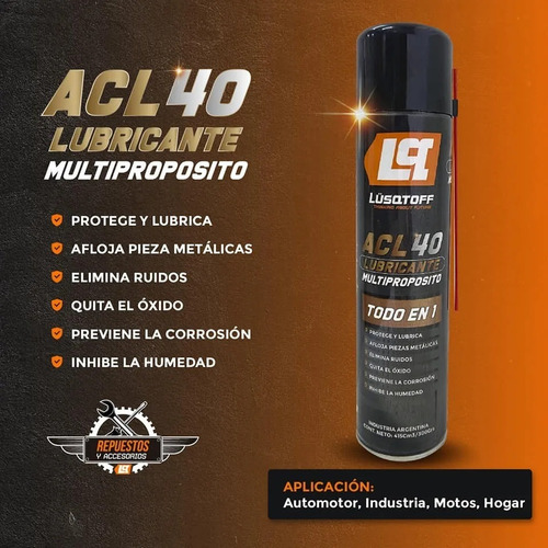 Lubricante Multiproposito En Aerosol 415cc Multiuso Lusqtoff