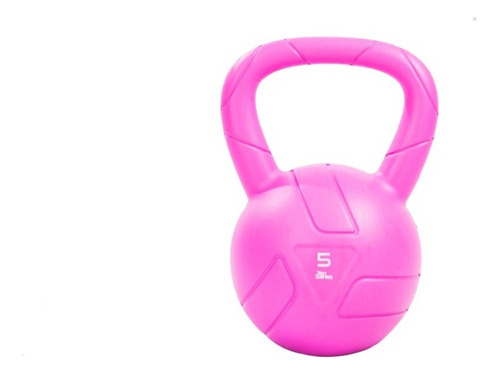 Pesa Rusa Kettlebell Pe/sand 5 Kg Color Rosa Chicle