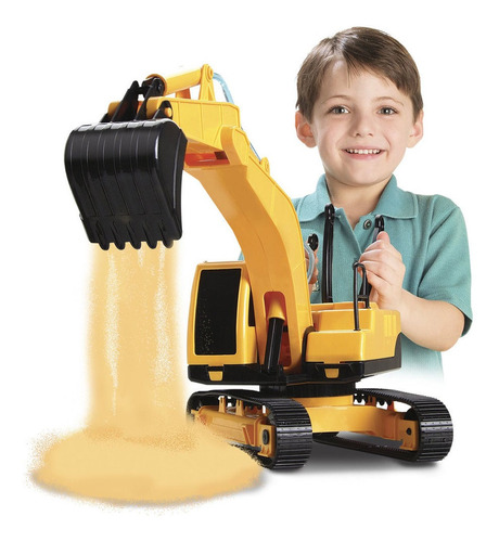 Imagem 5 de 5 de Escavadeira De Brinquedo Infantil Coleção Tratores Roma
