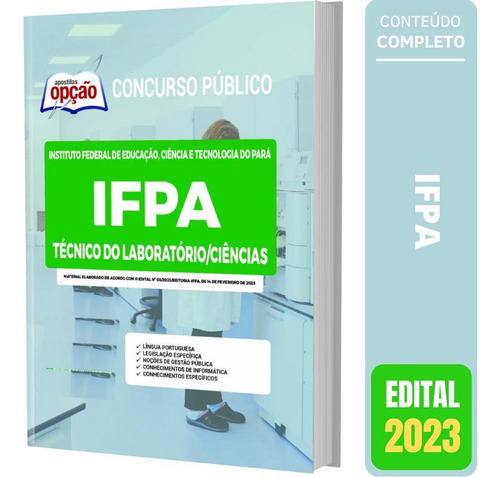 Apostila Opção Ifpa 2023 Téc. Laboratório/ciências