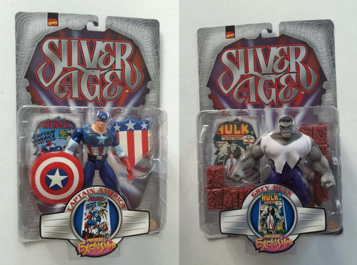 Marvel Silver Age / Capitan America - Hulk / Toy Biz (Usado)