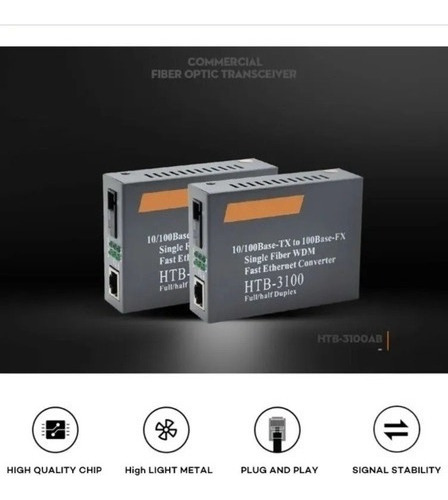 Conversor De Medios Gigabit (par A+b) De Fibra Óptica
