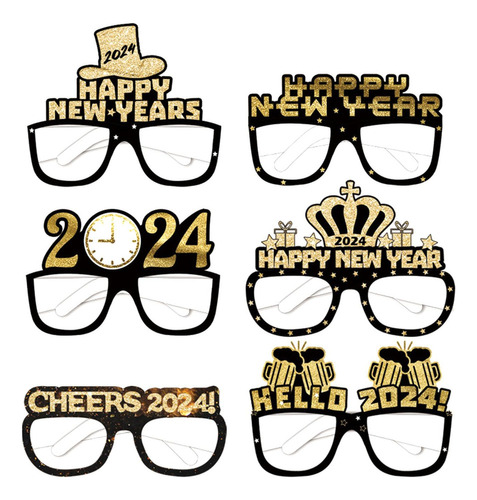. Gafas De Año Nuevo, 6 Uds., Gafas Para Disfraces, Para
