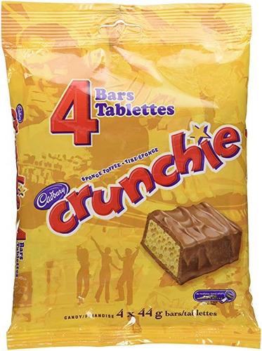 Cadbury Crunchie Caramelo De Chocolate Bares, 4 Conde, Impor