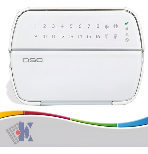 Teclado De Alarma Dsc Pk 5516 Led Para Pc 585 Y Power 1832