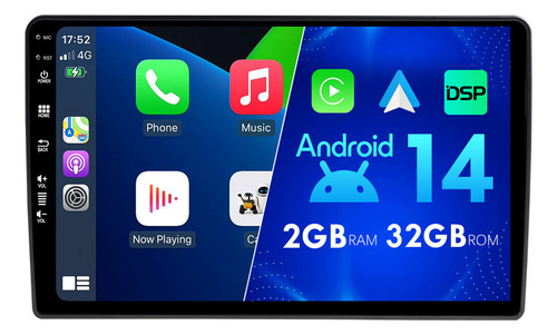 Cz 32g Auto Estereo Coche Para Vw 10.1 Pulgadas Carplay Dab