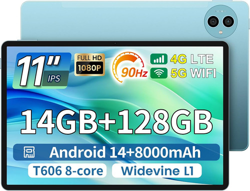 Tablet Teclast P50, 11 , Android 14, 14gb+128gb, Wifi 5g