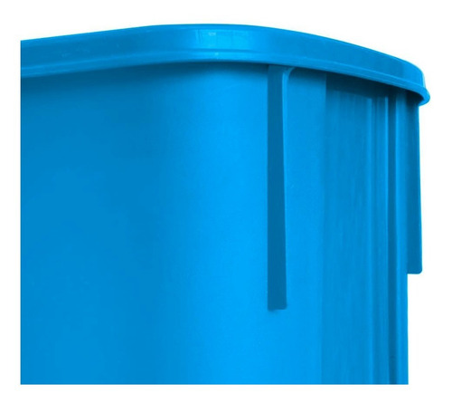 4 Pack Bote De Basura Rectangular 4l Color Azul