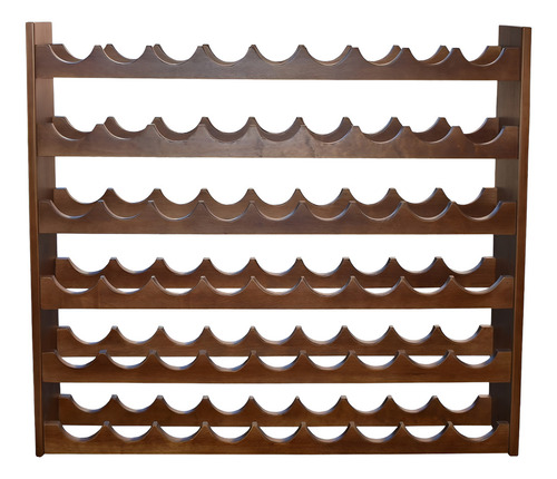 Cava 100% Madera De 54 Botellas Hogare Hlw Color Nogal