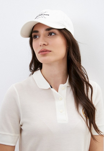 Gorra Calvin Klein Unisex Original Blanco Os (significa Talle Único) Bordado