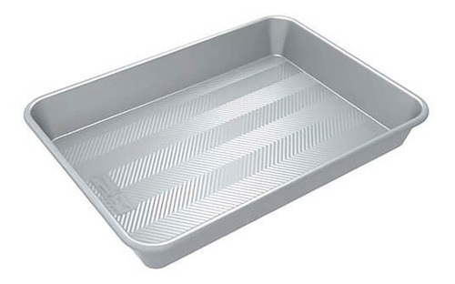 Molde Hornear Rectangular Aluminio 40x30x5 Cm Nordicware Color Plateado
