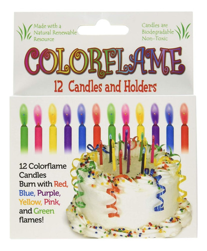 Colorflame Velas De Cumpleaños Llamas De Colores Decor...