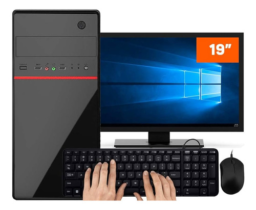 Pc Computador Completo Intel I5 16gb Ssd 480gb Monitor 19
