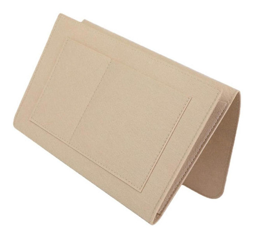 Imagen 4 de 6 de Organizador Cama Beige Bolsa Revistero Sofa Control Celular