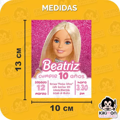 Tarjeta de cumpleaños barbie -  México