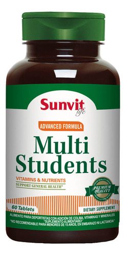 Multi Students Multivitaminico Sunvit 60 Cap